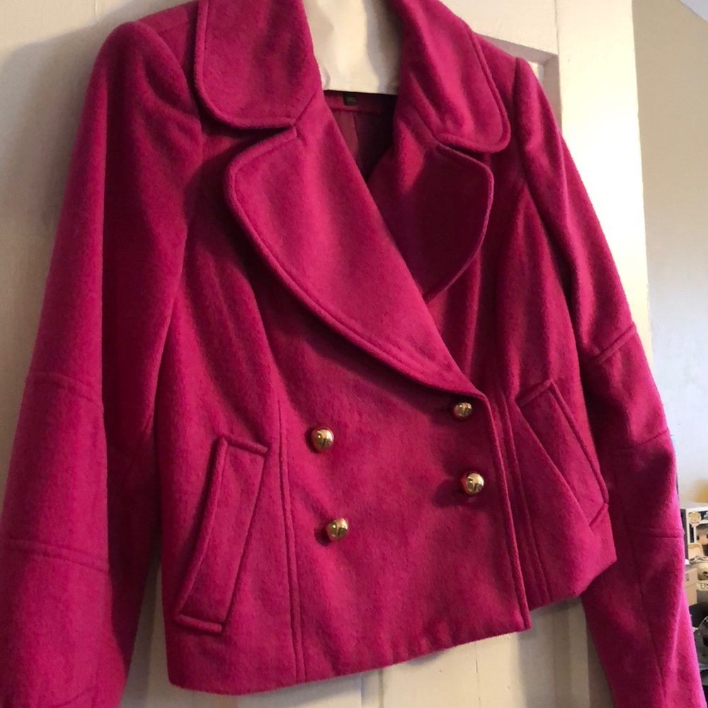 Wool cropped jacket